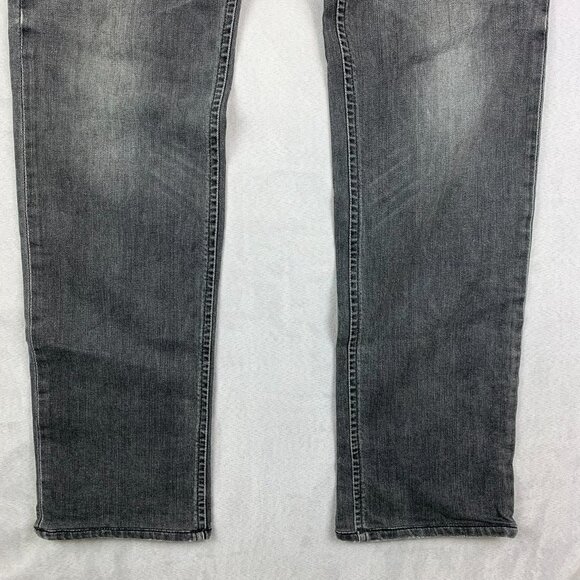 Diesel Mens Pants 32 Gray Jeans Darron Regular Slim Tapered Stretch Denim 32x32 - Picture 3 of 15